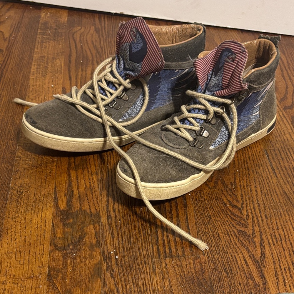 Stylish Gray High-Top Boots